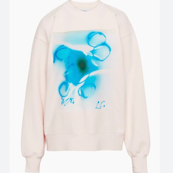 Aritzia Community x Lea Colombo Limited Edition Crewneck Pink Blue Size Medium - Picture 2 of 7